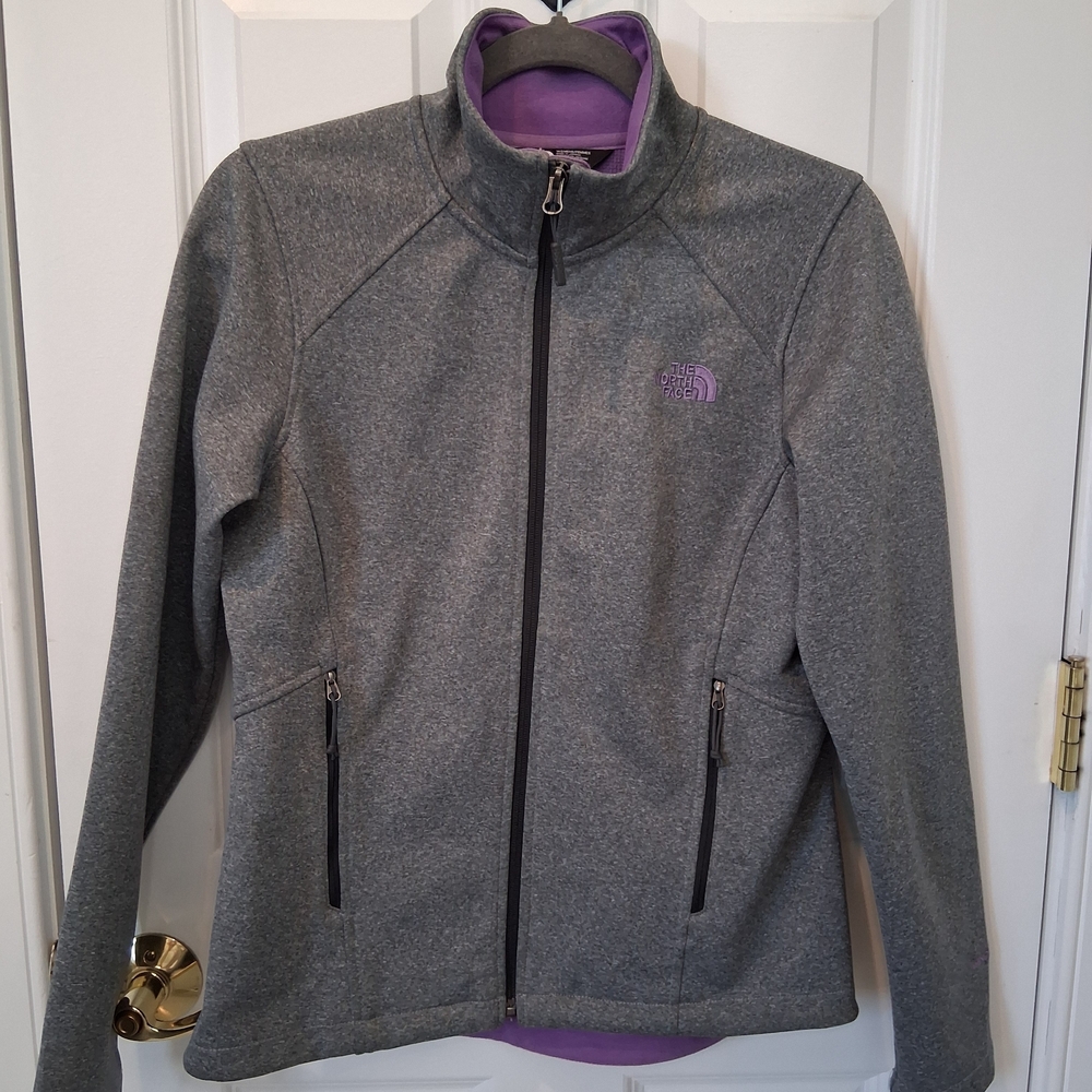 The North Face Women's Gray and Purple Lightweight Jacket